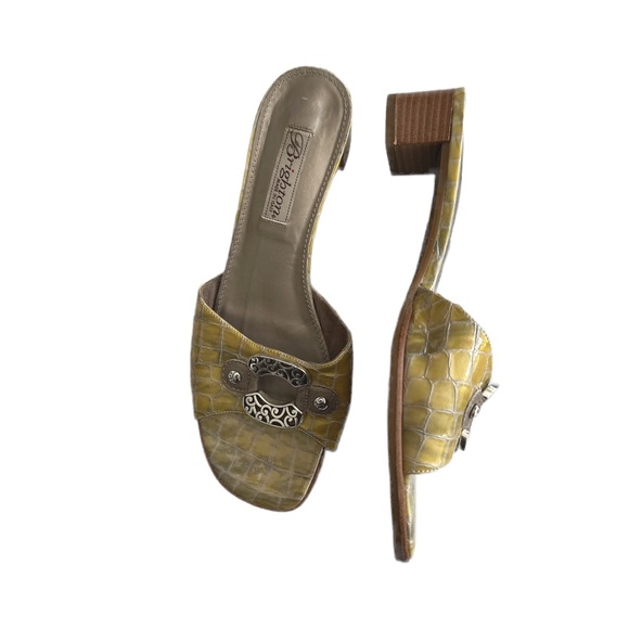 Brighton slip on heeled sandals size 8 M - Picture 2 of 7